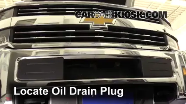 2015 Chevrolet Silverado 2500 HD LT 6.6L V8 Turbo Diesel Crew Cab Pickup Aceite Cambiar aceite y filtro de aceite
